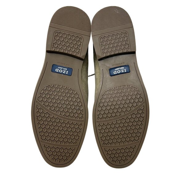Izod Mens Image Natural Tan Beige LInen Oxford Shoes 13M Memory Foam Fabric - Picture 11 of 12
